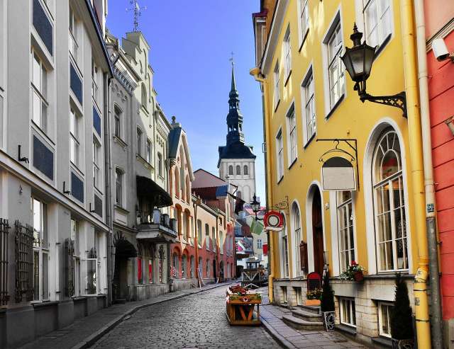 Altstadtarchitektur der estnischen Hauptstadt: Tallinn