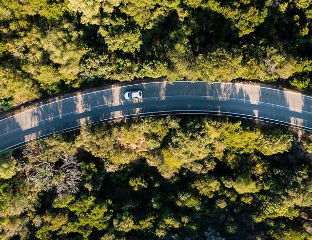 Elektroauto unterwegs