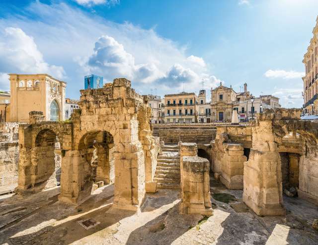 Antikes römisches Amphitheater in Lecce