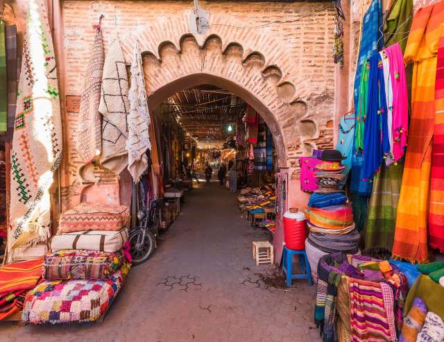 Souvenirs auf dem alten arabischen Markt