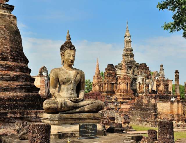 Sukhotai: historischer Park in Thailand