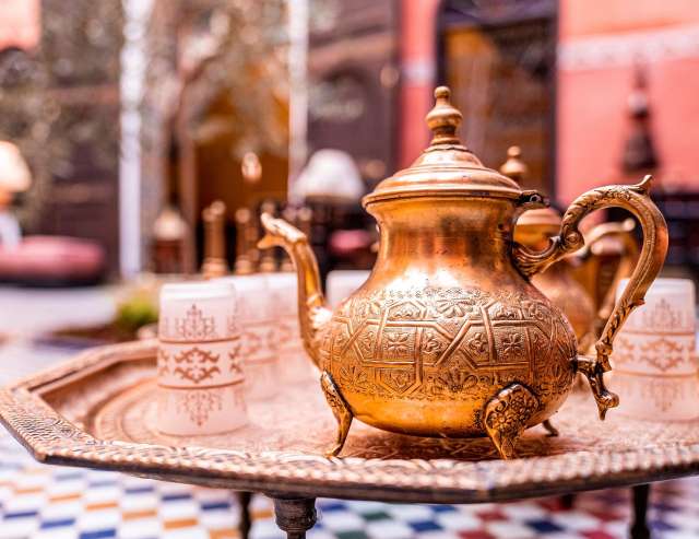 Antiker Teekopf in Marokko