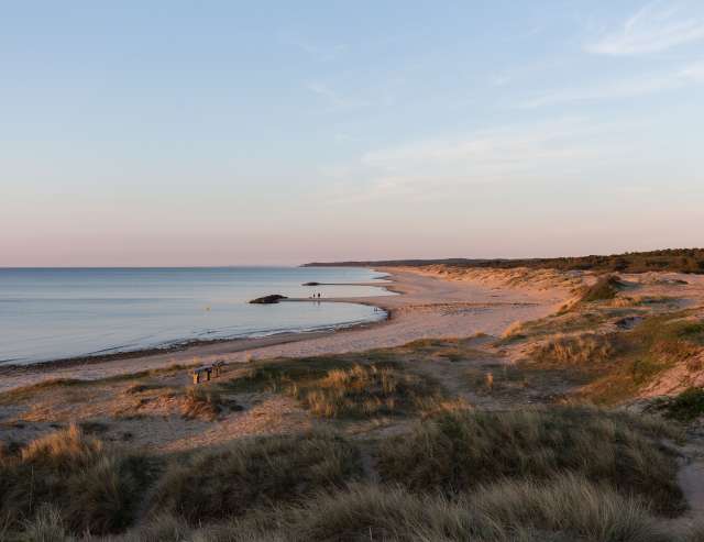 Liseleje Strand in Seeland: Abendstimmung