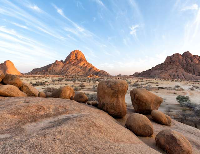 Wüstenlandschaft in der Region Spitzkoppe