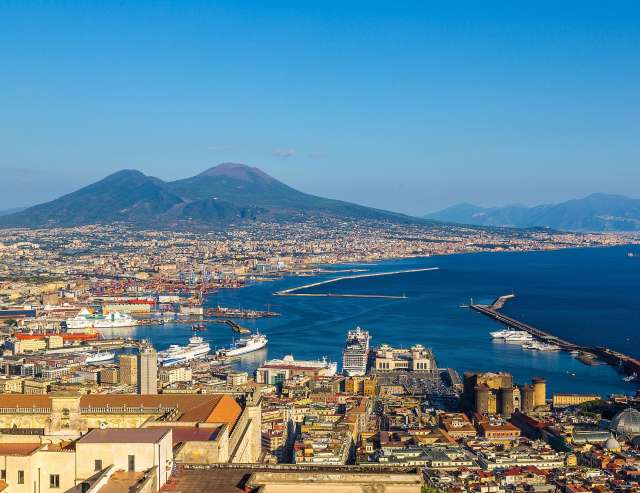 Vesuv im Hintergrund: Blick von Vomero