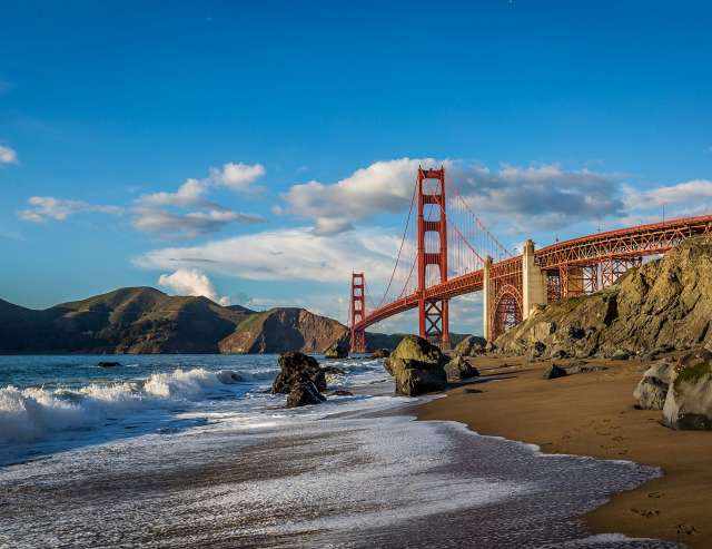 Wahrzeichen von San Francisco: Golden Gate Bridge