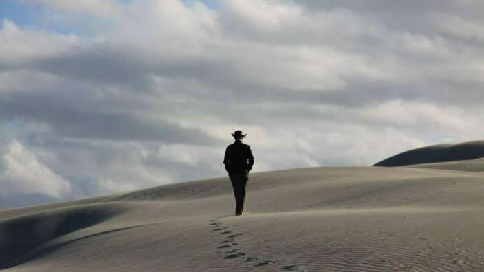 Spuren im Sand an Farewell Spit – ©Claudia Hild