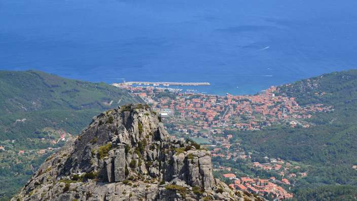Marciana Marina - vom Monte Capanne aus gesehen
