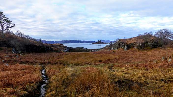 Spaziergang am Arisaig House