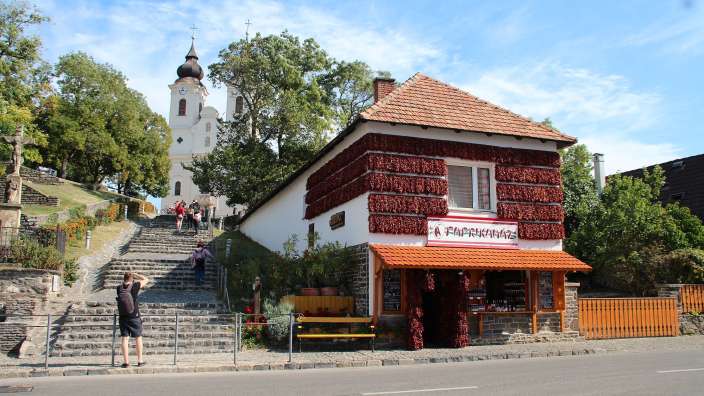Tihany, Abteikirche und Paprikahaus