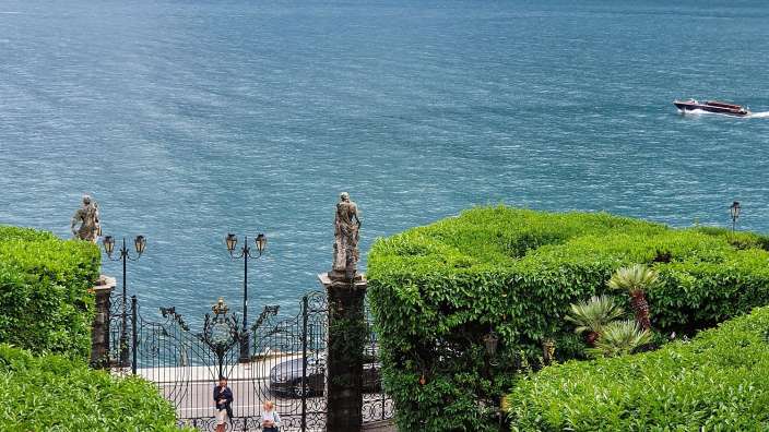 Blick von der Villa Carlotta auf den Comer See