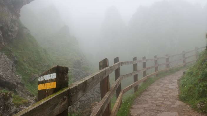 Covadonga. Es muss nicht immer schönes Wetter sein.