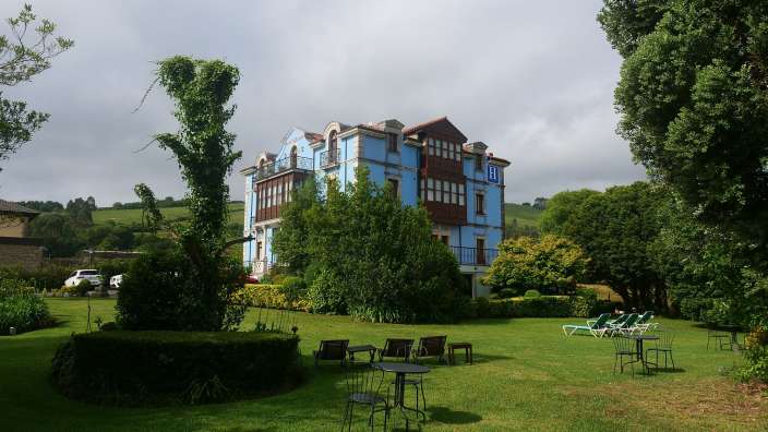 Eine Unterkunft. Villa bei Unquera