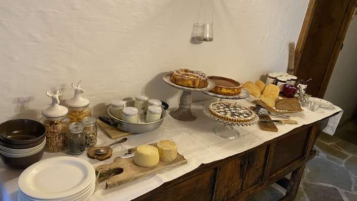 B&B in Domegge di Cadore: Herrliches Frühstück
