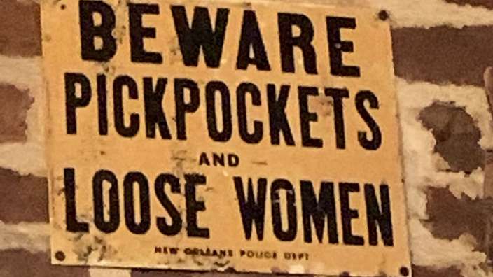 Spruch im Saloon Under The Hills Natchez