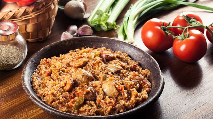 typisch für die Cajun-Küche: Jambalaya