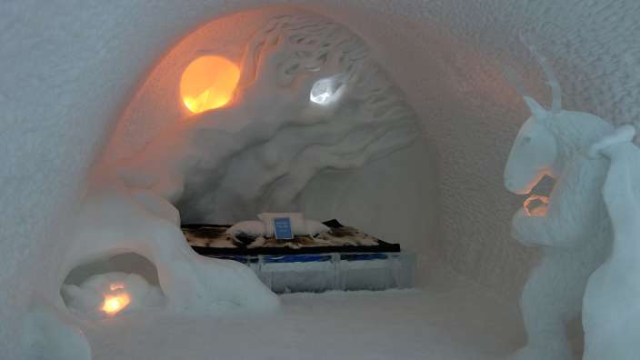 eines der Zimmer zum Übernachten