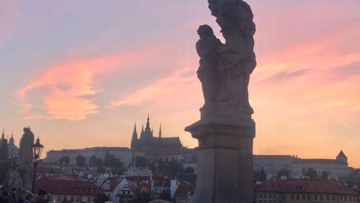 Sonnenuntergang über Prag 