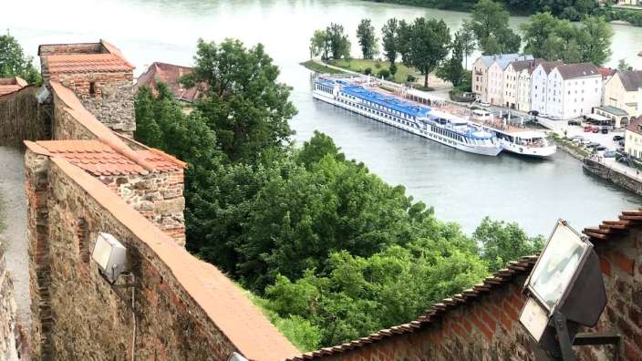 Blick vom Oberhaus, ehem. Sitz der Passauer Bischöfe 