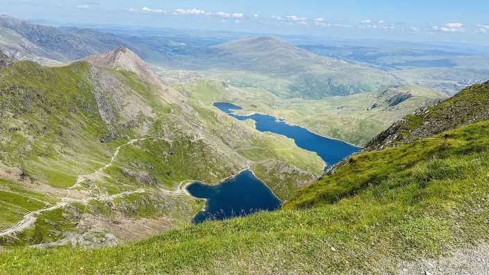 View from Snowdon summit