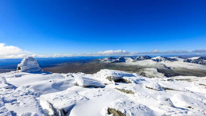 Auf dem Gipfel des Storronden, Rondane NP, Norwegen