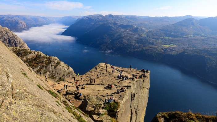 Preikestolen von oben, Norwegen