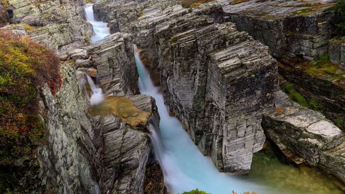 Herbstfarben bei der Peer-Gynt-Hytta, Rondane NP, Norwegen