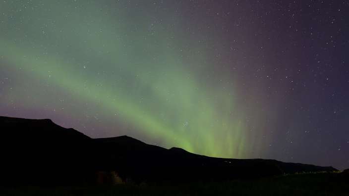 Aurora night in Vågå, Norwegen