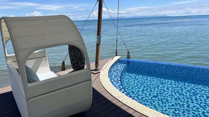 Coco de Mer Hotel - auf dem Jetty 