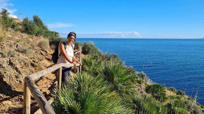 wandern und baden am Golf von Castellamare