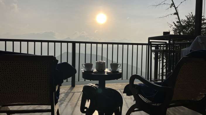 Sonnenaufgang in Eco-Lodge