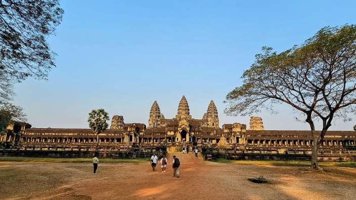 Angkor Wat im Morgenlicht, Rückseite