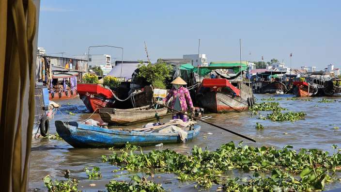 Floating Market bei Can Tho im Mekongdelta