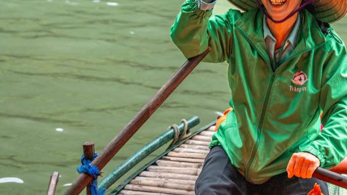Ninh Binh - Unsere Sampang Ruderin