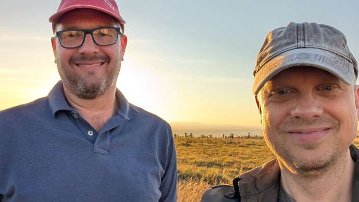Safari-Glück: Merwin Rabe und Tobias Garstka unterwegs