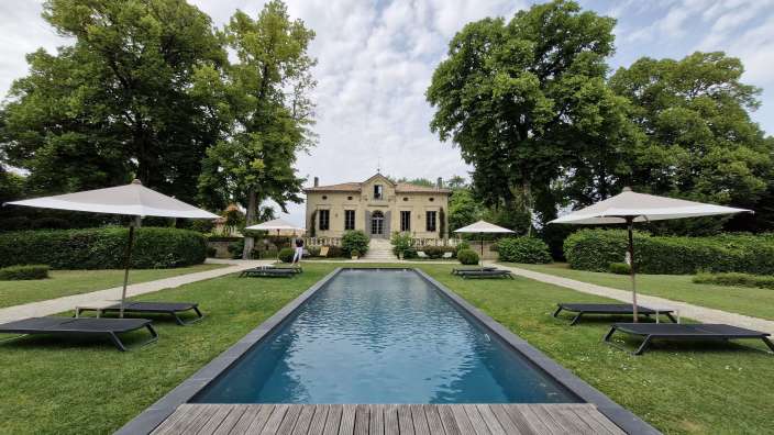 Gästehaus in den Weinbergen bei Bordeaux