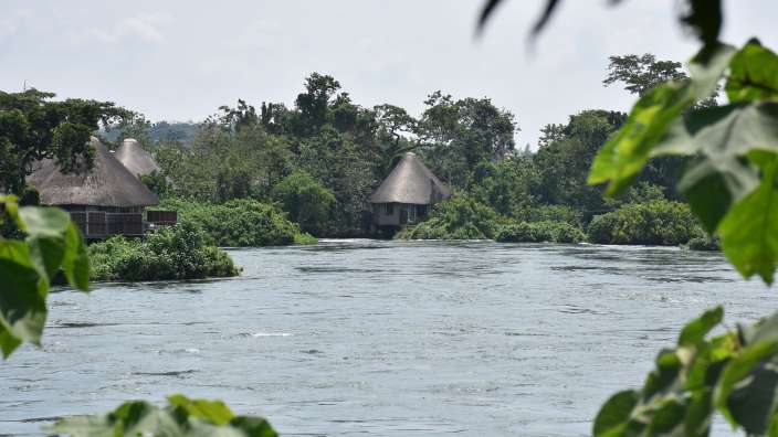 Wildwater Lodge inden Stromschnellen des Weissen Nil