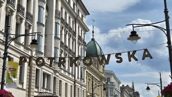 Lodz - Haupteinkaufsstraße (hier am Sonntag)