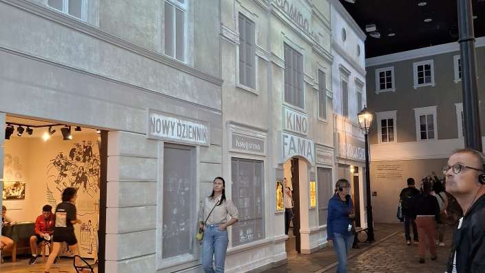 Nachbau des jüdischen Viertels im Museum POLIN