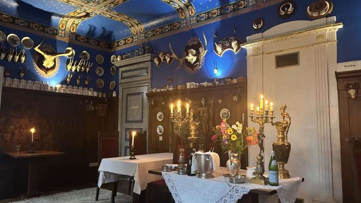 Speisesaal im Gutshof bei Kuldiga