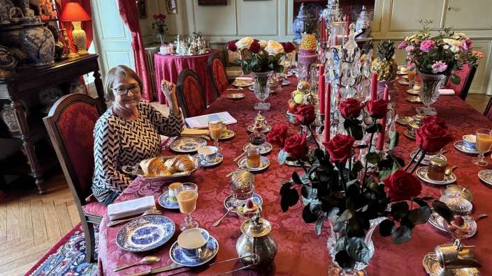 Frühstück im Château de Chantore