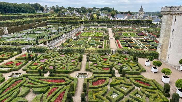 Die Gärten im Schloss Villandry (sehr empfehlenswert)