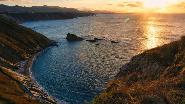 Sonnenuntergang am Mirador Cabo Vidio 