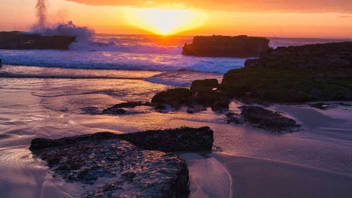 Sonnenuntergang am Praia do Magoito
