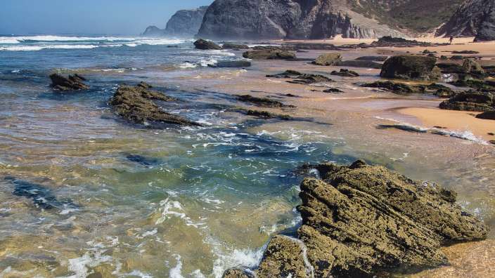 Praia do Barriga an der wilden Westalgarve