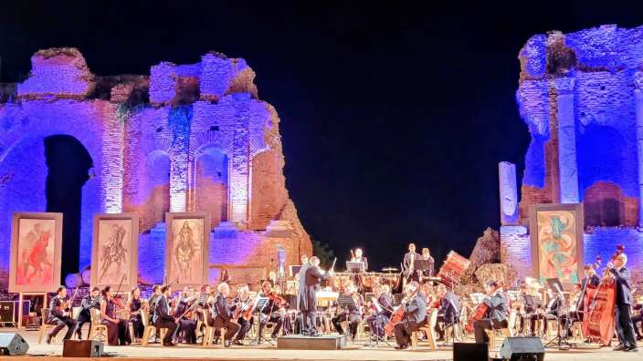 Konzert im Teatro Greco in Taormina