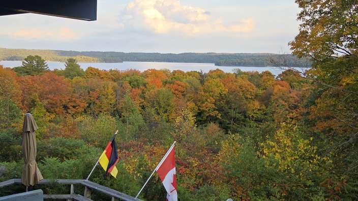 Blick vom Balkon der Stouffer Mill
