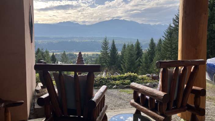 Blick von der Tschurtschentaler Lodge