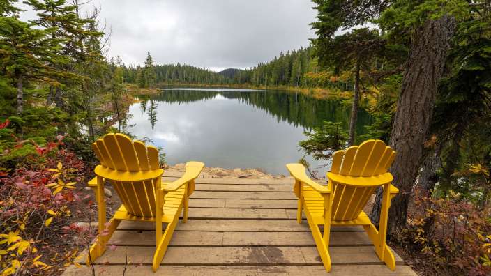 Battleship Lake im Strathcona Park, Vancouver Island