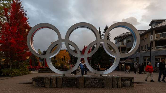 Whistler, BC (Olympische Ringe der Spiele 2010)